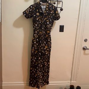 NWOT Big Bud Press Cookbook Print Jumpsuit